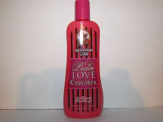 LOVE & AND CUPCAKES 10X BRONZER TANNING BED LOTION AUSTRALIAN GOLD