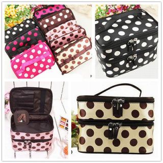 Dot Beauty Case Makeup Bag Large Cosmetic Tool Storage Toiletry Bag
