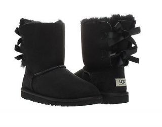 UGG Australia Bailey Bow Black Girls Winter Boots 3280