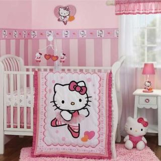 Kitty Ballerina 3 Piece Baby Crib Bedding Set by Bedtime Originals