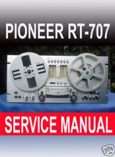 PIONEER RT 707 Reel toReel Repair / SERVICE Manual ~ [Paper]