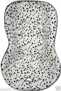 Britax Roundabout 50 Baby Seat Cover VELVET Dalmatian White (more in