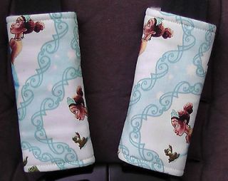 Handmade Infant Car seat belt covers   Disney Princes Frog Blue