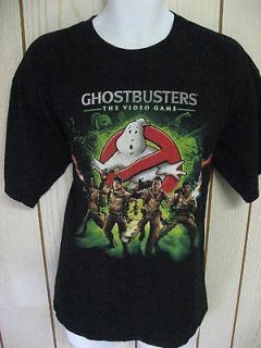 GHOSTBUSTERS GAME T shirt The Video Game T Shirt Tee Black XL