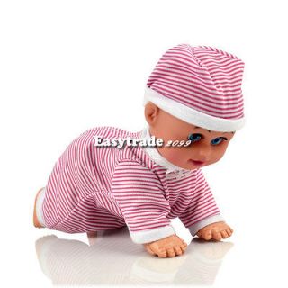 Pink Crawling Baby Doll Toy Baby Laugh Music Say Mama Daddy and Learn
