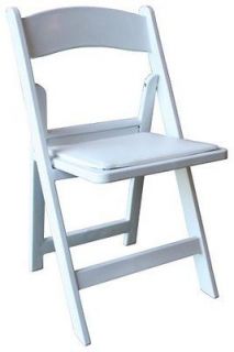 Folding Chairs White Wedding Reception Catering Hotel Country Club