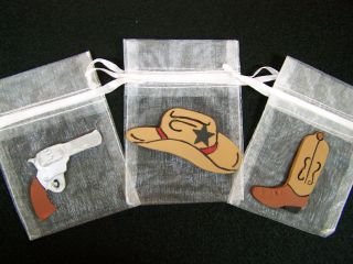 Cowboy / Western Baby Shower Birthday Party Favor bags