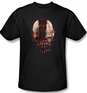 Rises Batman Movie Poster Bane Mask TDKR T shirt top Long Sleeve