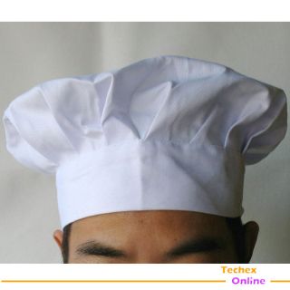 Baker Cap BBQ Hotel Cafe Cook Kitchen Uniform Elastic Master Chef Hat