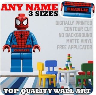 LEGO NAME VINYL WALL ART bedroom STICKER name baby gift boy girl