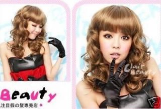 Japan Sexy Clair Beauty Sweet Curly Barbie Golden Wig