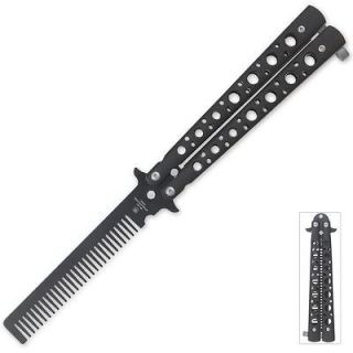 Newly listed NEW! Harmless Practice Butterfly Knife Hair Comb