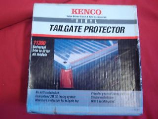 NEW*VINTAGE KENCO TAILGATE PROTECTOR BLACK W CROME COLOR STRIP 11300