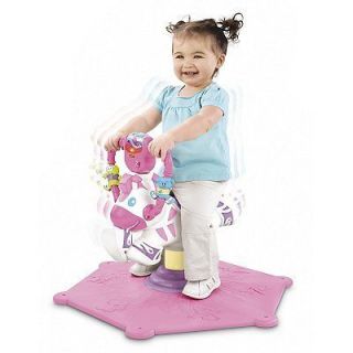 Fisher Price   34584   Rocking Horse   Bounce And Spin Zebra : Pink