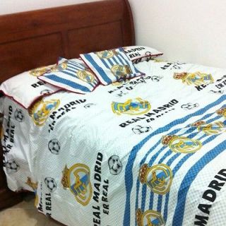 Real Madrid, Barca, Manchester, Liverpool 6pc Bedding Set, Queen/King