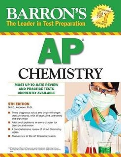 Barrons AP Chemistry, 5th Edition, Paperback, 2010, No CD