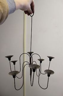 vintage wire candelabra 8 candlesticks holder hanging candle light