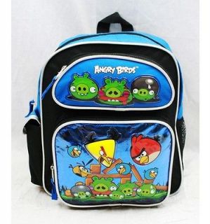 Angry Birds 12 Small Backpack School Bag (Blue) Licensed by Rovio