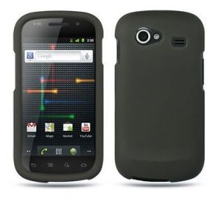 BLACK Rubberized Snap On Hard CASE for Samsung NEXUS S / 4G Protector