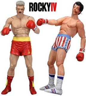 Post Fight Bloody Action Figure Set Ivan Drago Rocky Balboa NECA