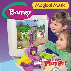Barney Magical Music PC CD instrument piano violin drum trumpet bongo