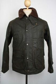 Superb BARBOUR Bedale Winter WAX Jacket Dark Green Small