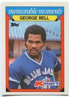 1988 Topps Kmart Glossy #1 George Bell Toronto Blue Jays MINT 