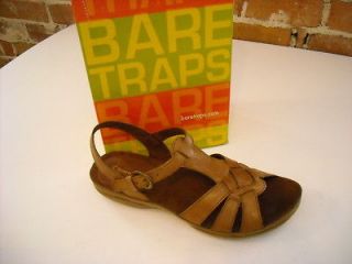 BareTraps Brown Leather Destiny Sandals