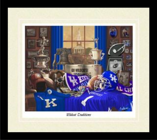 Wildcat Traditions Kentucky Football framed print