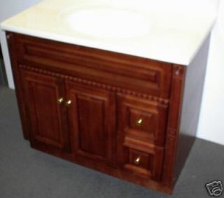 36 Inch Bathroom Vanity Cabinet Rich Cherry Finish New
