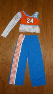 Curtain Call Blue / Orange Basketball 2 pc. Costume Dance ~ Child