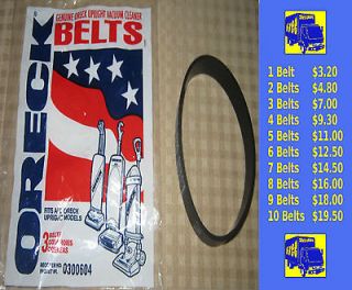 Genuine Oreck Smooth Vacuum Cleaner Belts   Fit All Uprights   Part