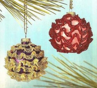 X519 Bead PATTERN ONLY Beaded Sparkling Ruffles Ornament Cover