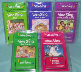 Wee Sing Books w/Cassettes Ch ildrens Musical Book NIP