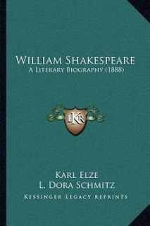 William Shakespeare A Literary Biography (1888) NEW
