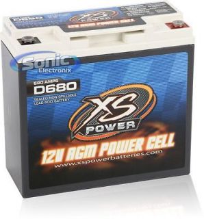D680 12 Volt Deep Cycle AGM Power Cell Car Battery w/ 1000 Max Amps