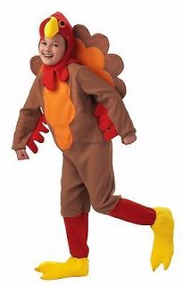 thanksgiving child fleece turkey bird costume medium 8 10 christmas