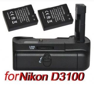 Battery Grip D3100 D5100 + 2X EN EL14 1100mAh + IR Remote for Nikon