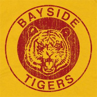 BAYSIDE TIGERS T SHIRT BY THE RETRO 80s SAVED TV BELL