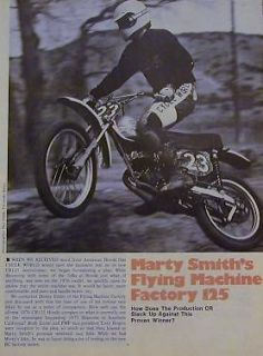 1975 Marty Smith Flying Machine Factory Bike FMF125 CR125 M2 Article