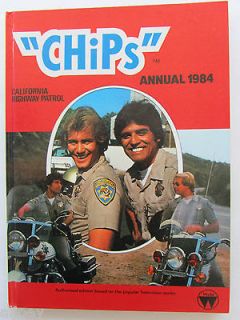 vintage 1984 CHiPs tv show UK British annual TOM REILLY ERIK ESTRADA