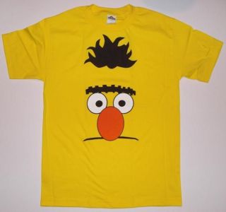 Bert yellow T Shirt, SESAME STREET, Puppet Master, the muppet show