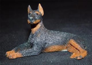 Castagna Mini Animal Figurines #368 DOBERMAN   Retired 1988 in Box