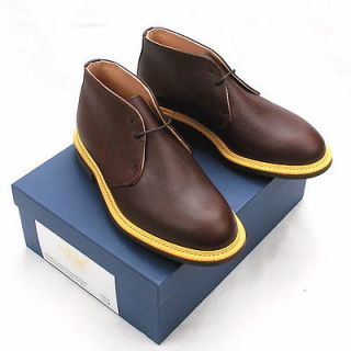 MARK McNAIRY brown zug grain chukka boots 7 UK 8 US NEW yellow welt