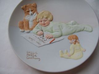 Bessie Pease Gutmann Collectible Porcelain Plate   Asking For Trouble