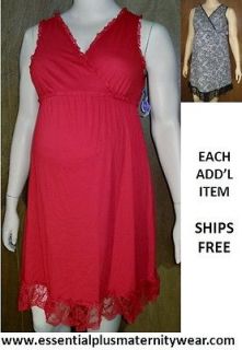 NEW XL Pick Color SEXY Crossover Maternity & Nursing Nightgown Gown