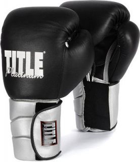 Title Platinum Paramount Training Gloves Hook & Loop mma martial arts