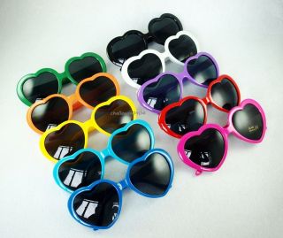 Love Heart Shape Fashion Men Women Vintage Sunglasses 10 Colors  You