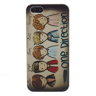ONE DIRECTION Cartoon Boy Pattern Hard Case for iPhone 5