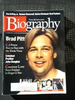 Biography magazine October 1997   Brad Pitt Courtney Love Paul
